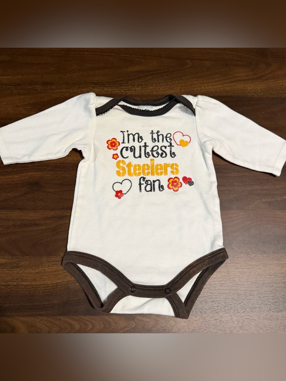 Baby girl Pittsburgh Steelers onesie